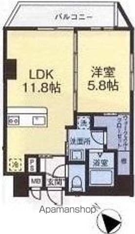 エフ・パークレジデンス横浜反町3261の間取り写真