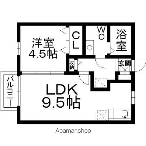 【ジュネス・鳥栖の間取り】