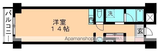 千葉サニータウン[1R/32.59m2]の間取図