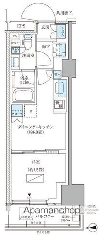 パークアクシス品川天王洲アイルの間取り写真