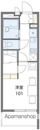 レオパレスＣｅｄｒｕｓ[1K/19.87m2]の間取図