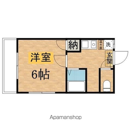 ニュータウンハウス[1K/19.8m2]の間取図