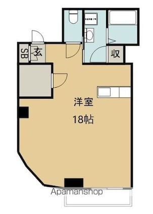 ナチュラルタウンⅠ[1R/43.76m2]の間取図