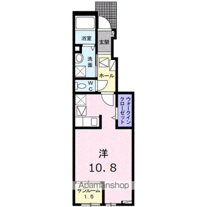 ハイ　ロザーナ　ファミリア[1R/35.19m2]の間取図