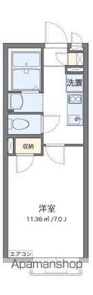 クレイノベル　ヴァレー[1K/22.03m2]の間取図