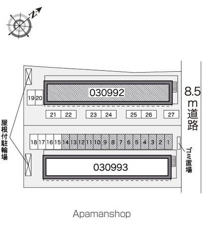 レオパレスセキバＡ 204 ｜ 千葉県松戸市和名ケ谷4-2（賃貸アパート1K・2階・26.49㎡） その17