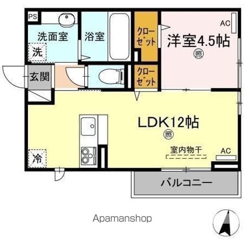 カルフェンの間取り写真