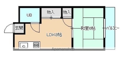 ＢＡＵＨＡＵＳ南千田町（旧　ときわビル）[1LDK/30m2]の間取図