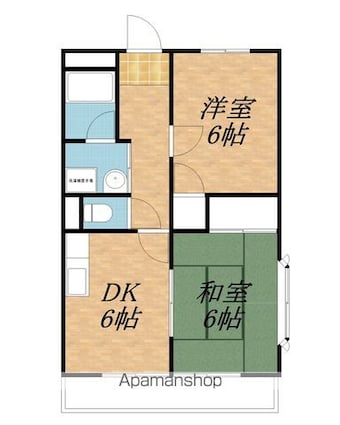 リンピアＳａｋａｉ[2DK/43.74m2]の間取図
