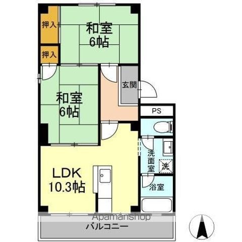 パルコ長和島の間取り写真