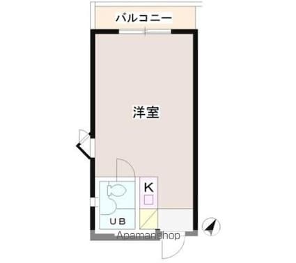 パーク・ノヴァ渋谷[1R/25.32m2]の間取図