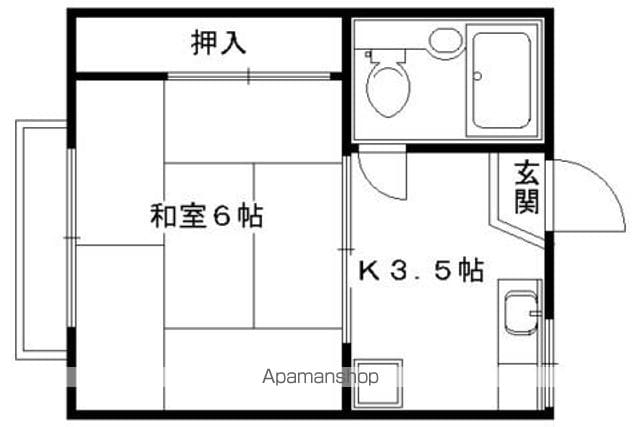 コーポ京の間取り写真