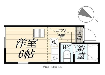ユナイトＡＮＺＥＮブラバス[1R/12.32m2]の間取図