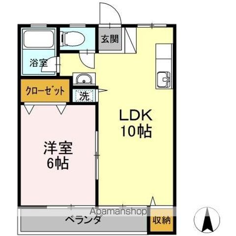 高石マンションの間取り