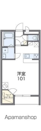 レオパレスルヴェーデュソレーユ[1K/31.05m2]の間取図