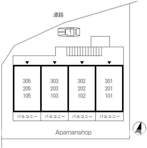 ロワール仙川 105 ｜ 東京都調布市仙川町１丁目2-2（賃貸マンション1K・1階・20.65㎡） その10