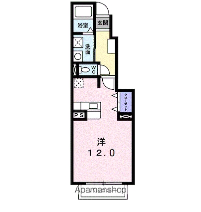 ミルフィーユ[1R/33.15m2]の間取図