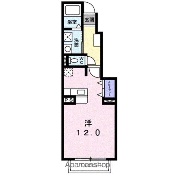 ミルフィーユ[1K/33.15m2]の間取図