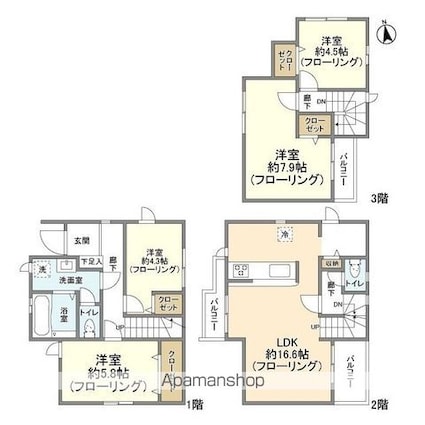 Ｋｏｌｅｔ板橋徳丸[4LDK/97.24m2]の間取図