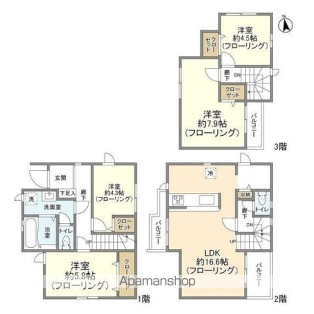 Ｋｏｌｅｔ板橋徳丸[4LDK/97.24m2]の間取図