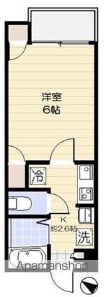 サンシエ祐天寺[1K/19m2]の間取図