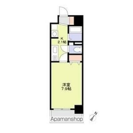 テルミオ常滑[1K/26.4m2]の間取図