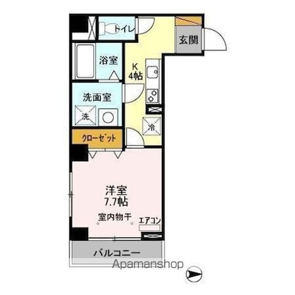 Ｓｕｎｓｈｉｎｅ　Ｈｉｌｌｓ[1K/30.25m2]の間取図