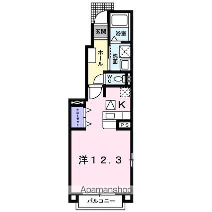 ステイズ　Ｃ[1K/33.15m2]の間取図