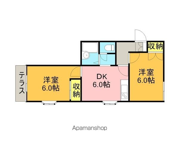 ユーエムイーA棟の間取り写真