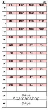 Ａｓｈｉｈａｒａ　ｂｕｉｌｄｉｎｇ[1LDK/40.67m2]の配置図