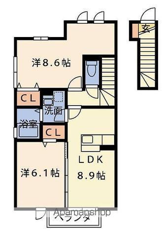 apartment 福島県須賀川市西川字西田
物件地図