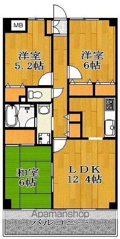 アレグリア芝山の間取り