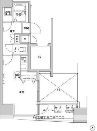 ＶＩＤＡ文京本郷[1R/23.75m2]の間取図