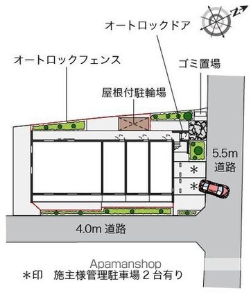 レオネクストラピス　オリゾン[1K/30.03m2]の配置図