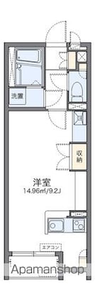 レオネクストシルクⅢ[1R/26.5m2]の間取図