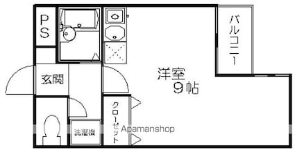 ＫＹＯマンション[1R/24.2m2]の間取図