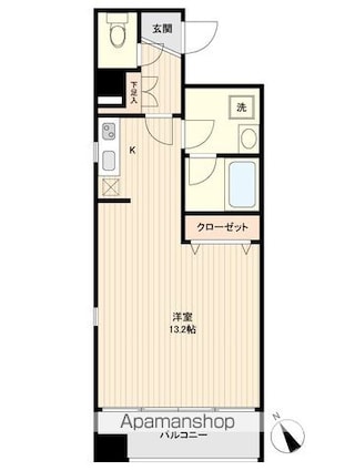 Ｌａ　Ｄｏｕｃｅｕｒ榴ヶ岡[1R/36.63m2]の間取図
