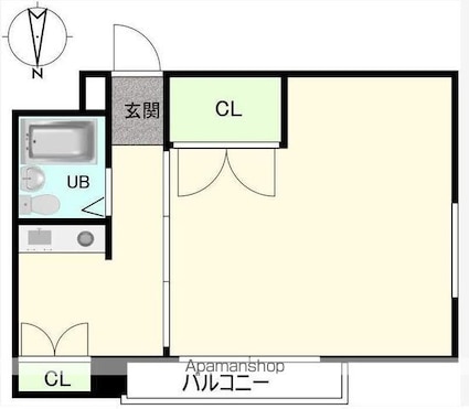 東京都豊島区長崎５丁目[1K/24.19m2]の間取図