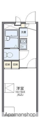 レオパレスコート　ひこね[1K/19.87m2]の間取図