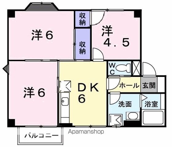 シャルマンハイムIの間取り写真
