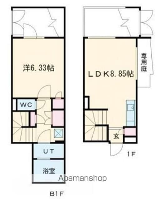 ＡＳＴＩＬＥ　三軒茶屋Ⅲ[1DK/41.84m2]の間取図