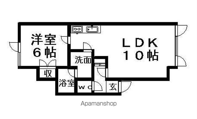 クラージュ平岡の間取り写真