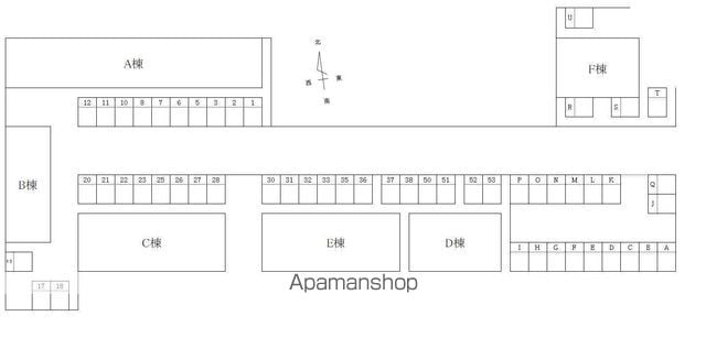 セジュールのざき　Ｃ棟[1LDK/37.12m2]の配置図