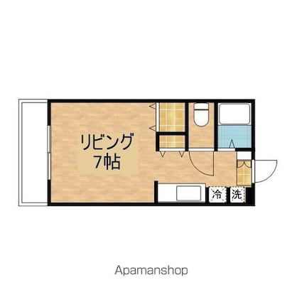 スチューデントマンション[1R/24m2]の間取図