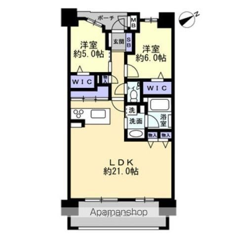 エイルマンション水道町IIロゼアの間取り写真
