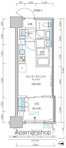 パークアクシス池袋イーストの間取り写真