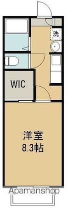 コンフォート詩音[1K/27m2]の間取図