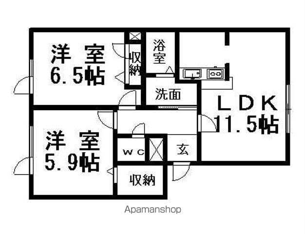 SGハイツ月寒の間取り写真