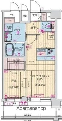 PRESSANCE東小橋HEREDITAの間取り写真