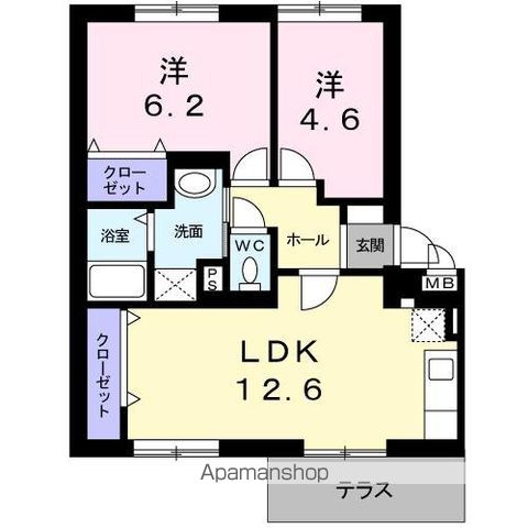 ニューエルディム小田の間取り写真